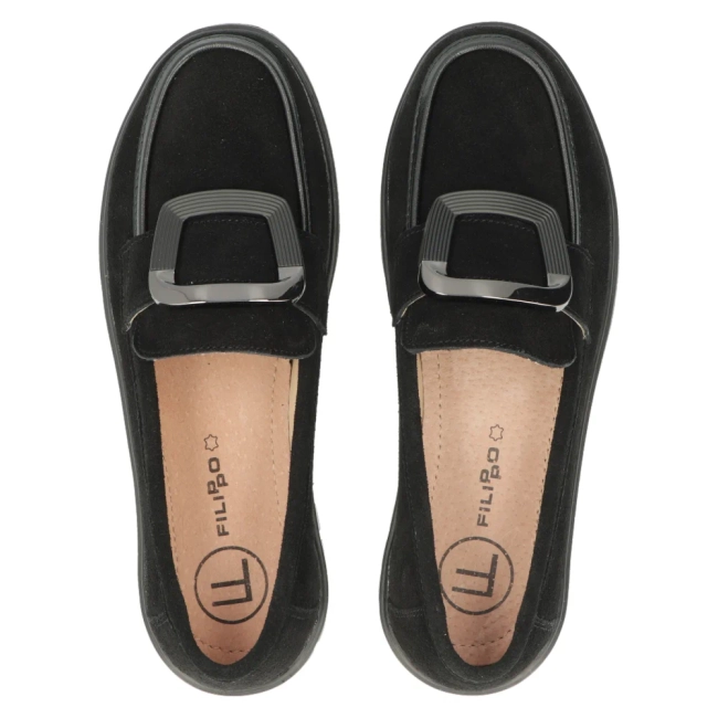 Leather lords Filippo DP6044/24 BK SU black