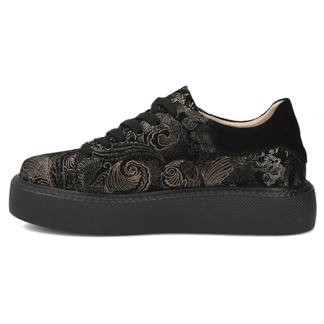 Leather sneakers Filippo DP6119/26 BK MLT black