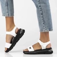 Leather sandals Filippo DS6978/25 WH white