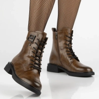 Leather ankle boots Filippo DBT7361/25 BR brown