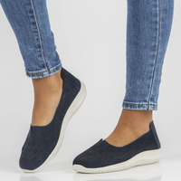 Skórzane półbuty Filippo DP3673/22 NV granatowe