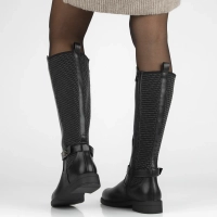 Leather boots Filippo DKZ7331/25 BK black