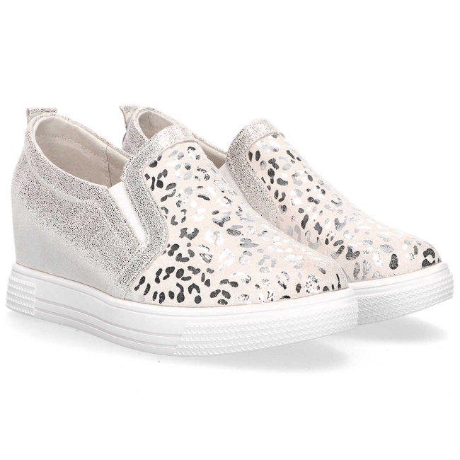 Leather shoes Filippo DP1349/20 SI silver