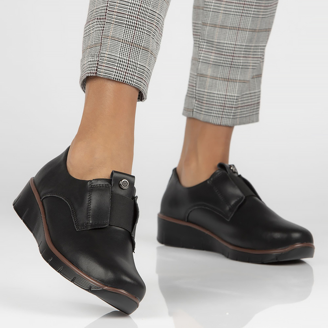 Leather shoes Filippo DP4137/22 BK black