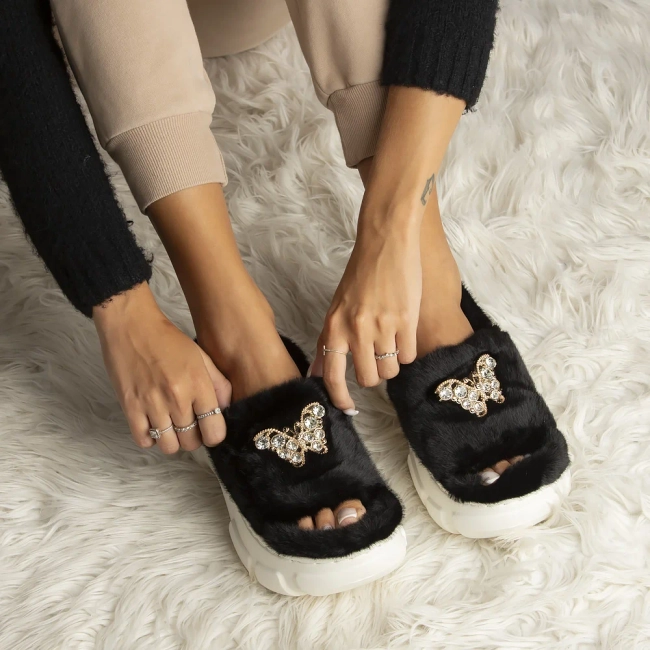 Slippers Filippo DK6688/24 BK black