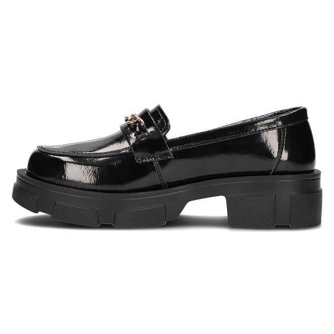 Leather shoes DP3219/21 BK black