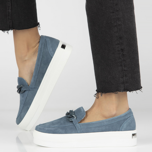 Leather shoes Filippo DP4484/23 NV navy