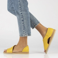 Leather sandals Artiker 46C1015 żółte