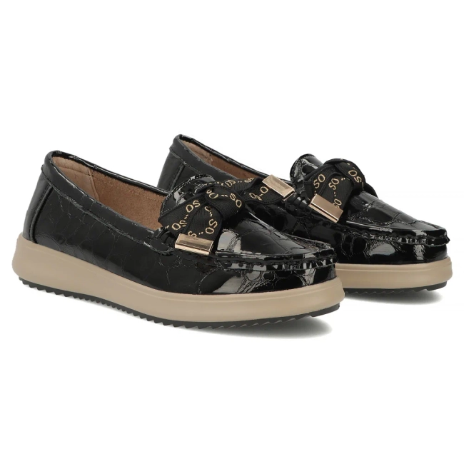 Leather loafers Filippo DP6457/26 BK CR black