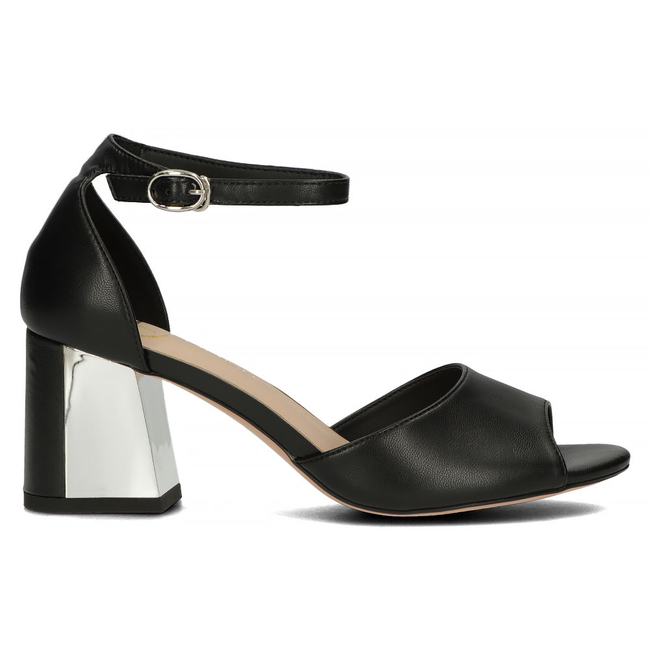Leather sandals Filippo DS4648/23 BK black