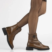 Leather ankle boots Filippo DBT7361/25 BR brown