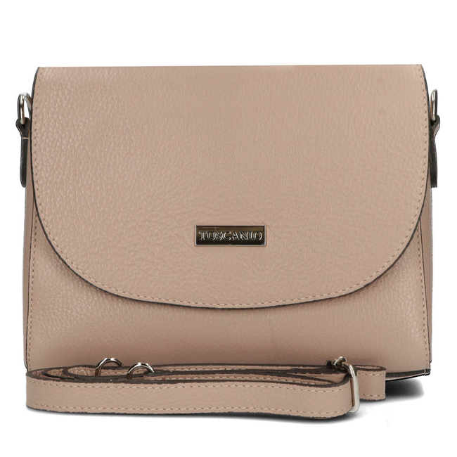 Handbag Toscanio Leather Messenger Bag A179 dark pink