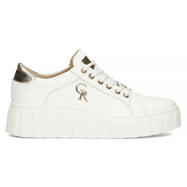 Skórzane sneakersy Filippo 168 białe