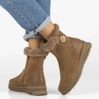 Leather ankle boots Filippo DBT7271/25 BR brown