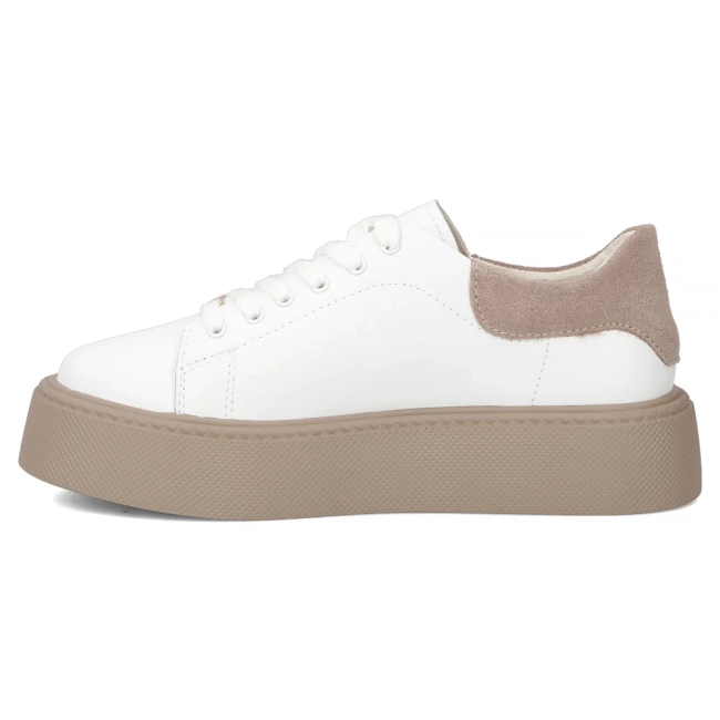 Leather sneakers Filippo DP6119/26 WH white