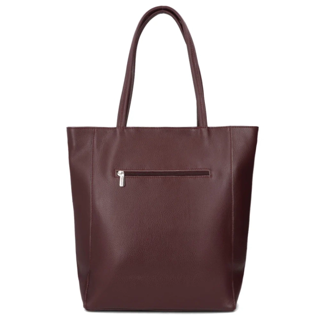 Leather handbag Toscanio A264 burgundy