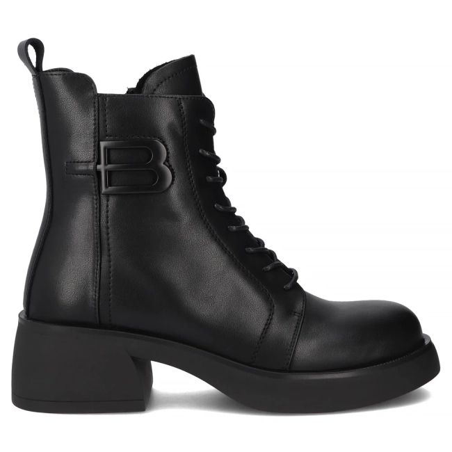 Leather ankle boots Filippo DBT6550/25 BK black
