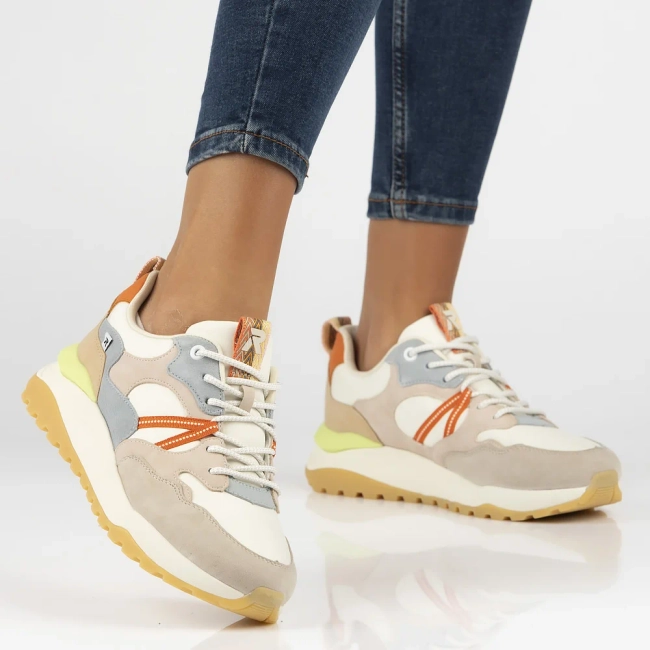 Sneakersy Rieker W2501-82 beżowe