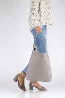 Torebka Filippo Hobo TD0140/22 GR szara dwustronna
