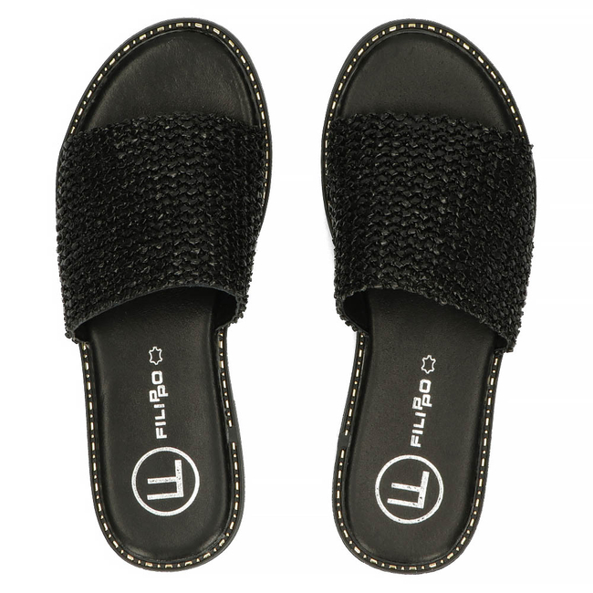 Klapki Filippo DK4492/23 BK czarne