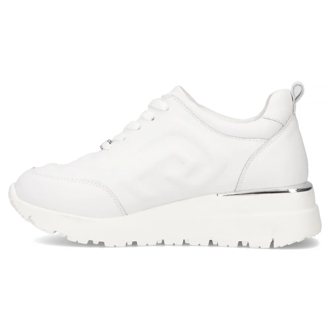 Skórzane sneakersy Filippo DP6849/25 WH białe