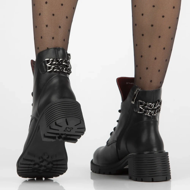 Leather ankle boots Filippo DBT6491/24 BK black