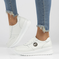 Leather Sneakers Filippo DP3547/22 WH white