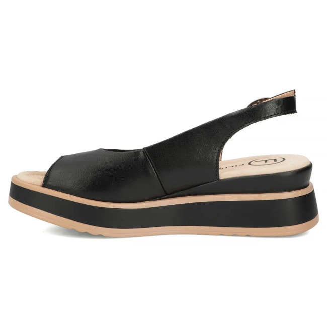 Leather sandals Filippo DS6153/26 BK black
