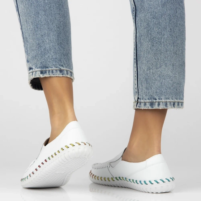 Leather shoes Artiker 54C1511 white