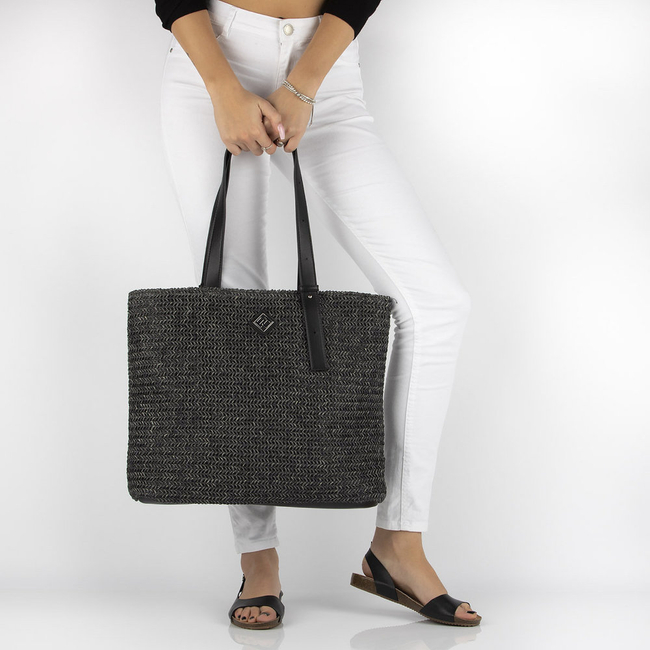 Torebka Filippo Shopper TD0132/21 BK czarna koszykowa