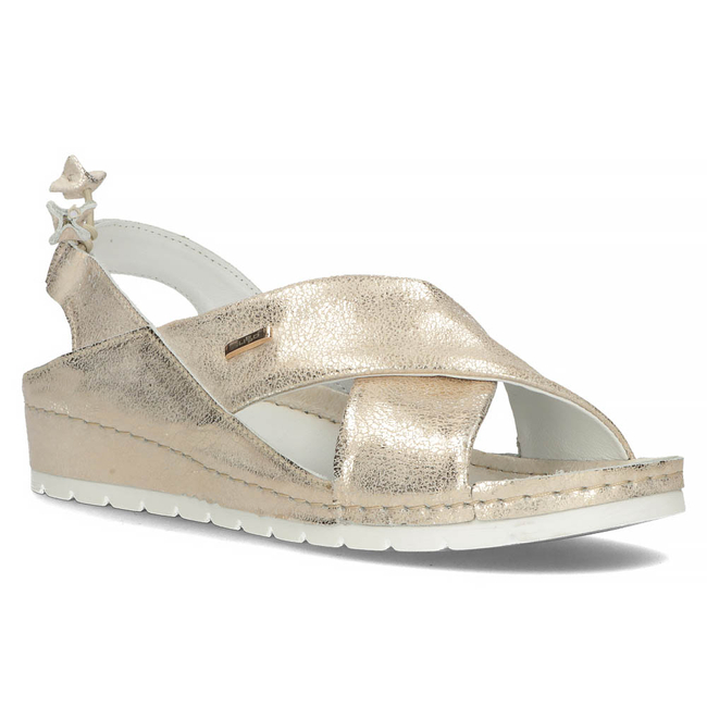Leather sandals Filippo 50056 gold