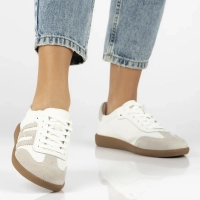 Skórzane sneakersy Filippo DP7492/25 WH białe