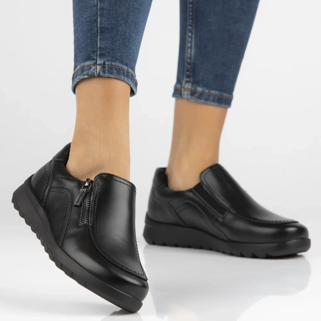 Leather shoes Filippo DP6631/24 BK black