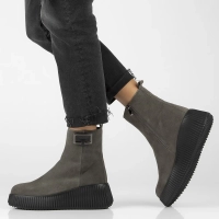 Leather ankle boots Filippo DBT6392/25 GR grey