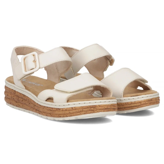 Sandals Rieker 62760-60 beige