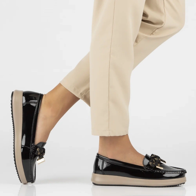 Leather loafers Filippo DP6457/24 BK black