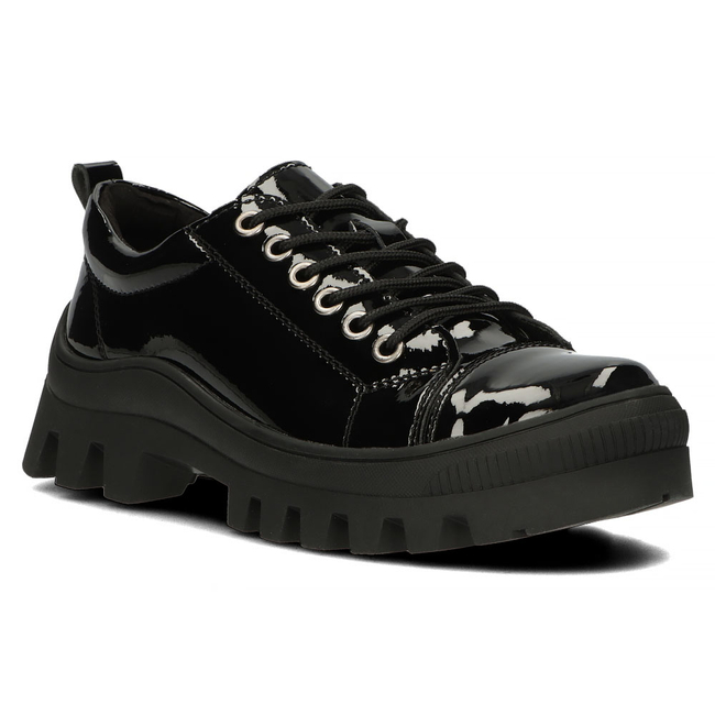 Leather shoes FILIPPO DP3522/22 BK black