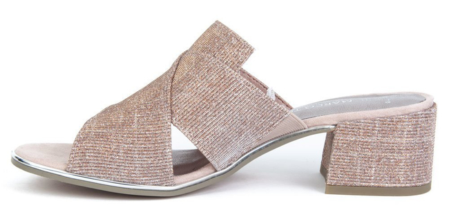 Klapki Marco Tozzi 2-27222-32 592 Rose Metallic