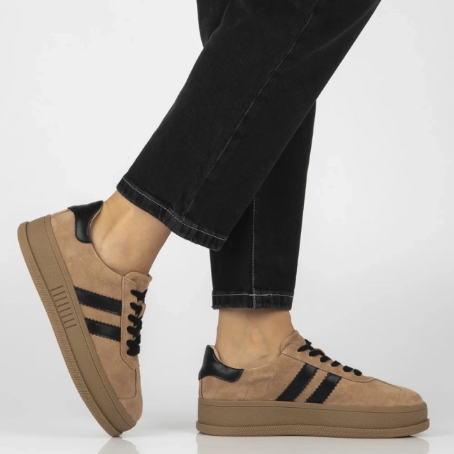 Skórzane sneakersy Filippo DP7995/26 BE beżowe