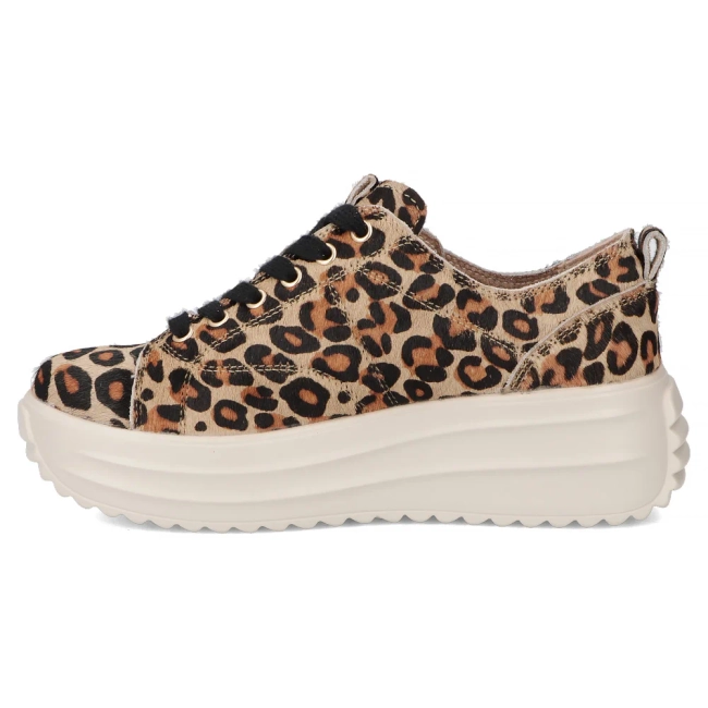 Skórzane sneakersy Filippo DP6795/25 LEO panterka