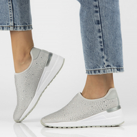 Leather sneakers Filippo DP2001/21 GR gray