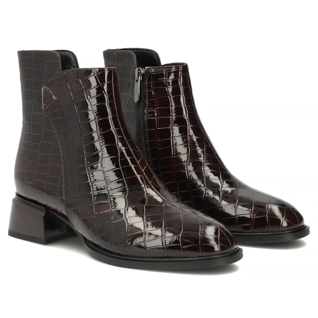 Leather ankle boots Filippo DBT8174/26 D BR brown