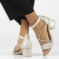 Sandals Rieker 64654-40 silver