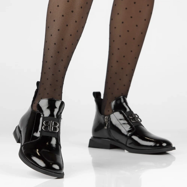 Leather ankle boots FilippoDBT4763/23 BK black