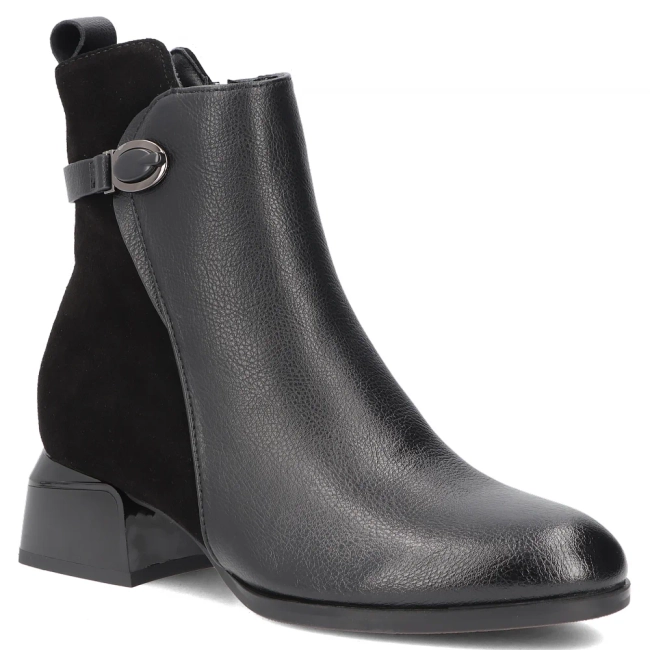 Leather ankle boots Filippo DBT8046/26 BK black