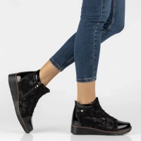 Leather ankle boots Filippo DBT3179/26 BK FL black