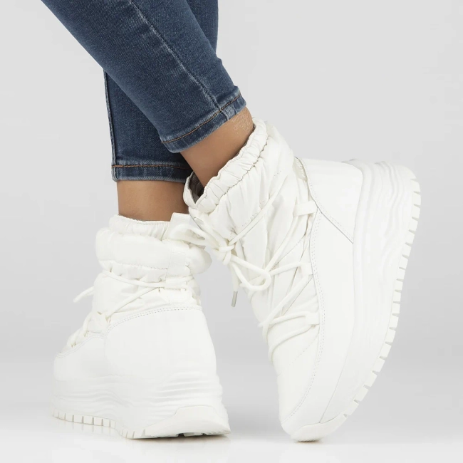 Filippo snow boots with membrane DBT6647/24 WH white