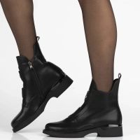 Leather ankle boots Filippo DBT7219/25 BK black