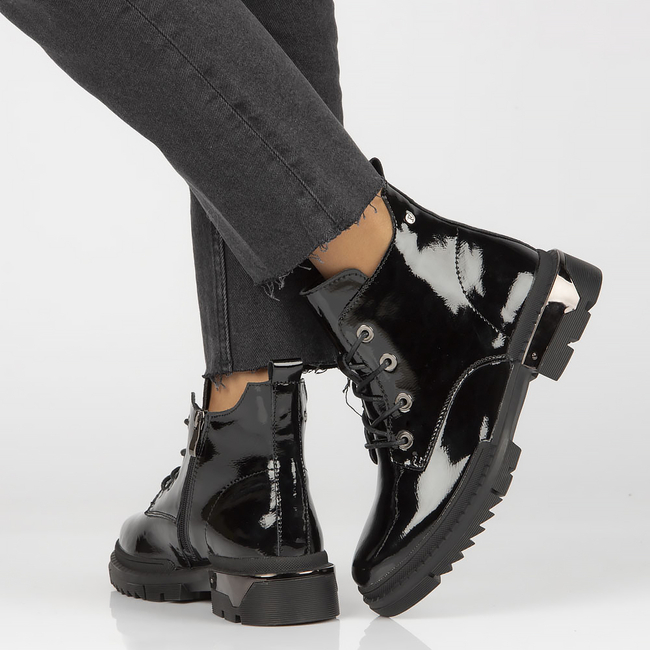 Leather ankle boots Filippo DBT4173/22 BK black
