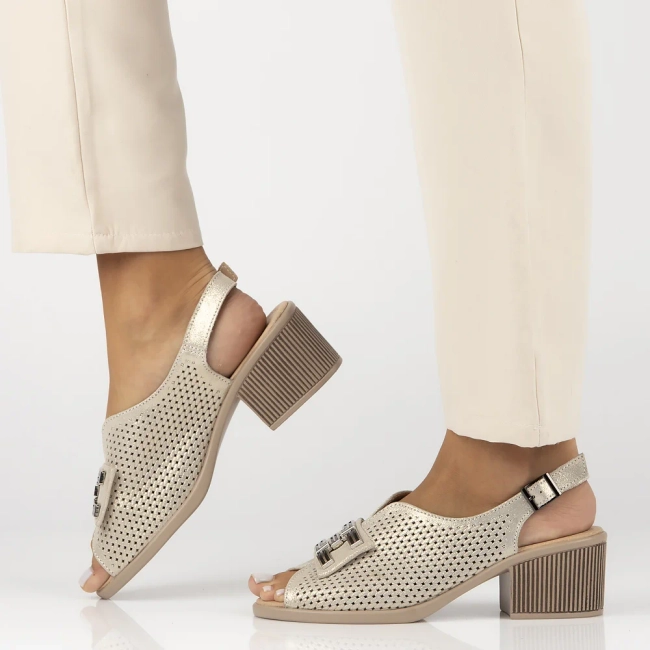 Leather sandals Filippo DS6033/25 GO gold